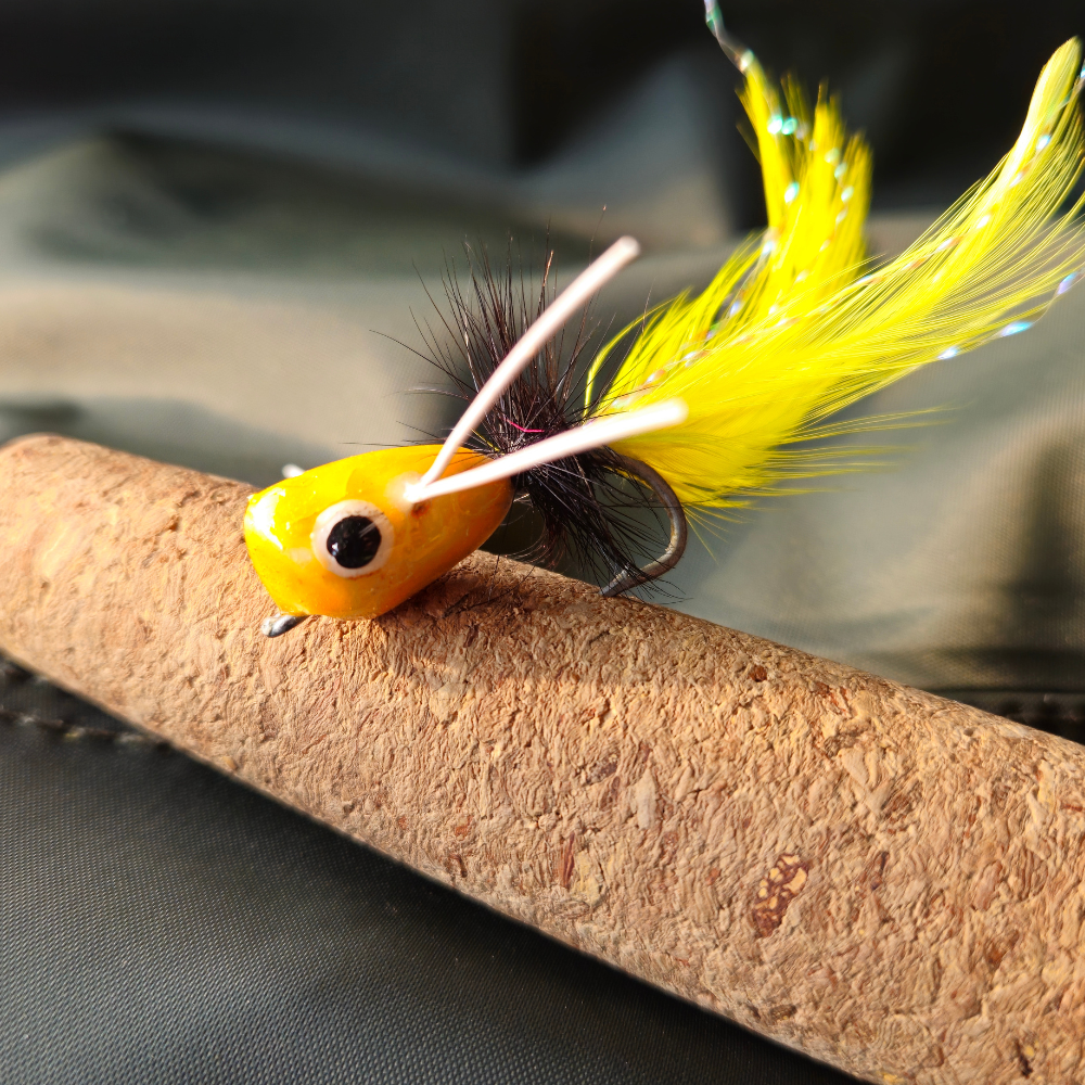 Bass Popper Set-Black Yellow and Green