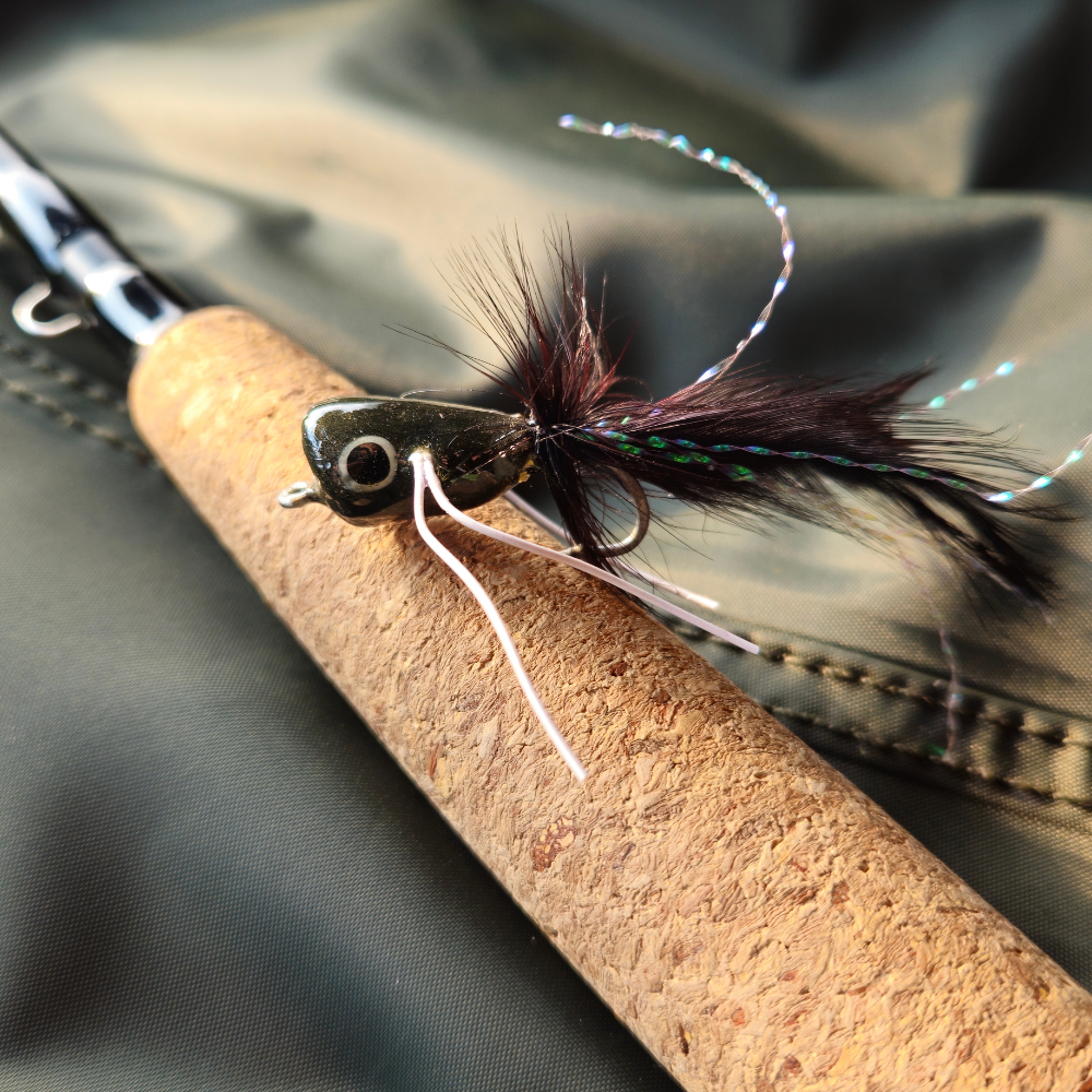 Bass Popper Set-Black Yellow and Green
