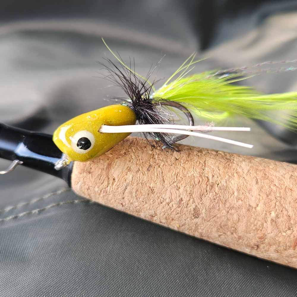 Bass Popper Set-Black Yellow and Green